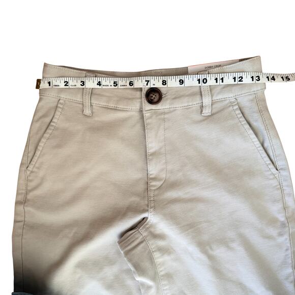 STYLE&CO Cropped Wide Leg Pants Size 2 Stone Beige Mid Rise NWT Casual Chic - Picture 4 of 6